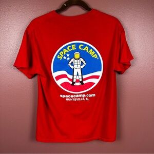 Red Graphic Space Camp T-shirt Huntsville, AL